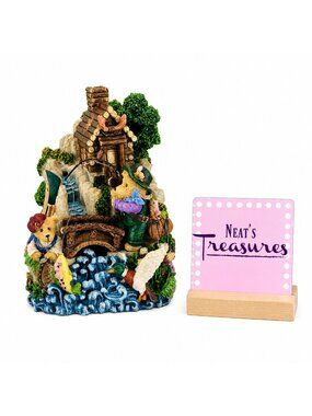 Classic Treasures MUSICAL FISHING BEARS Water Fountain IN THE OLD SUMMER TIME